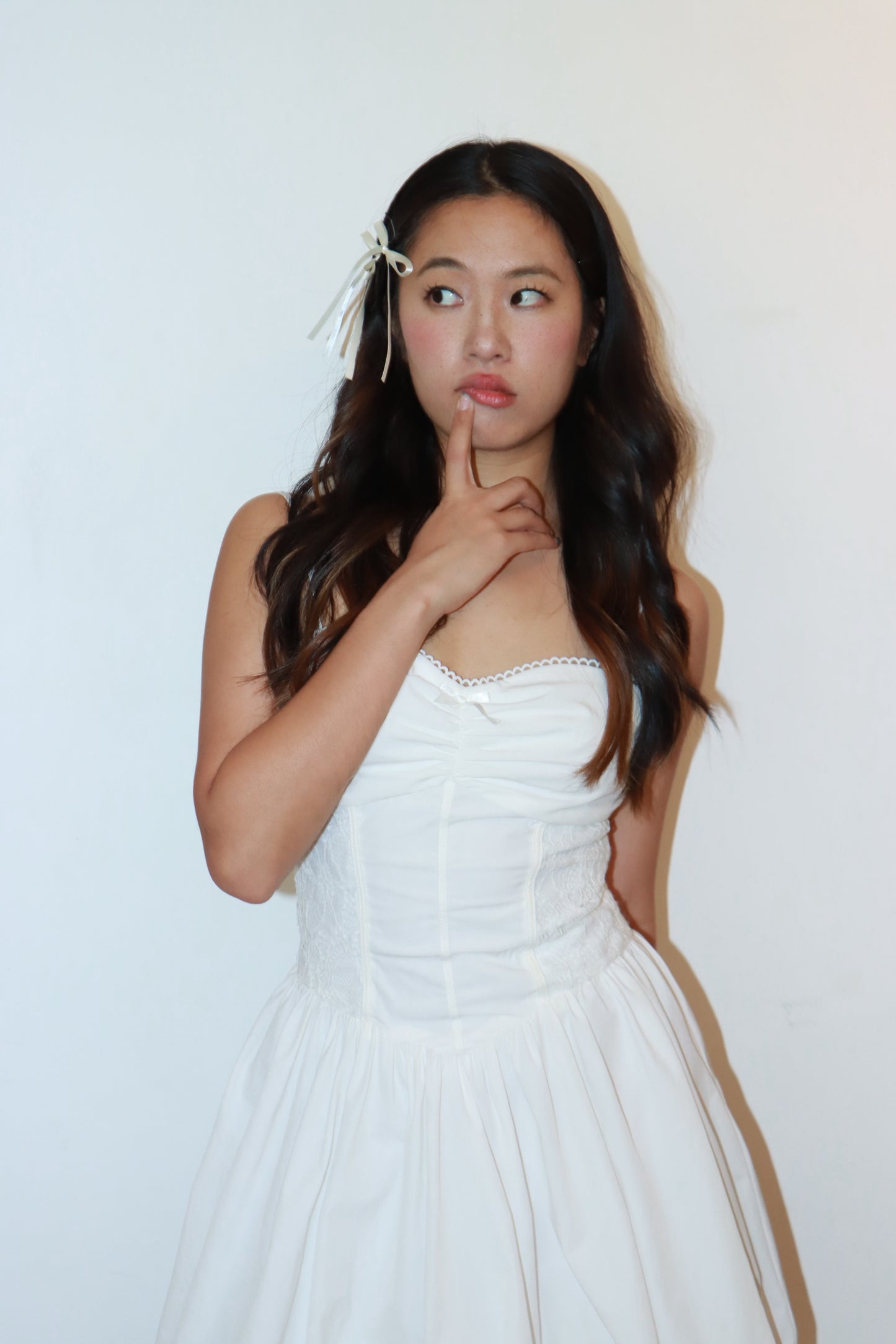 Sun-Kissed White Romance Corset Holiday Dress