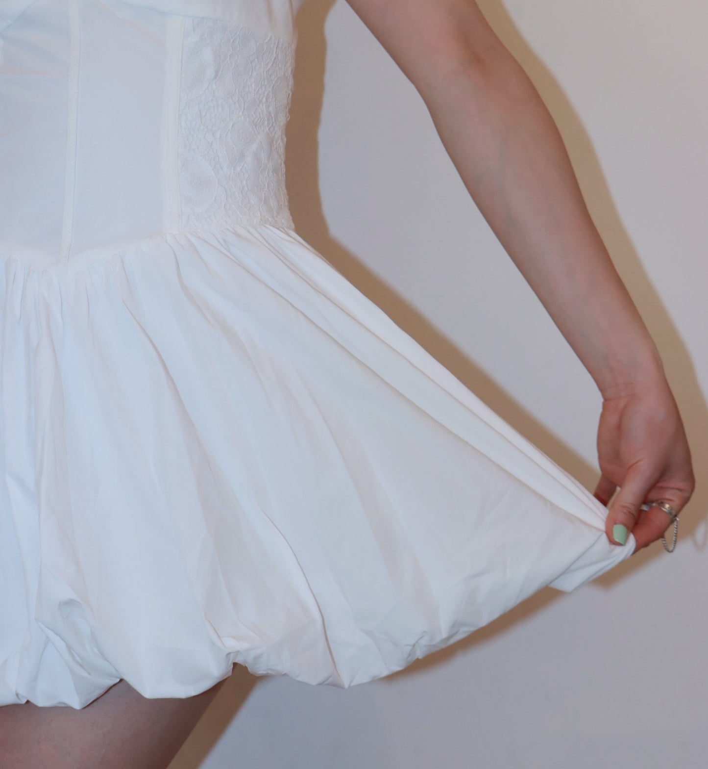 Sun-Kissed White Romance Corset Holiday Dress