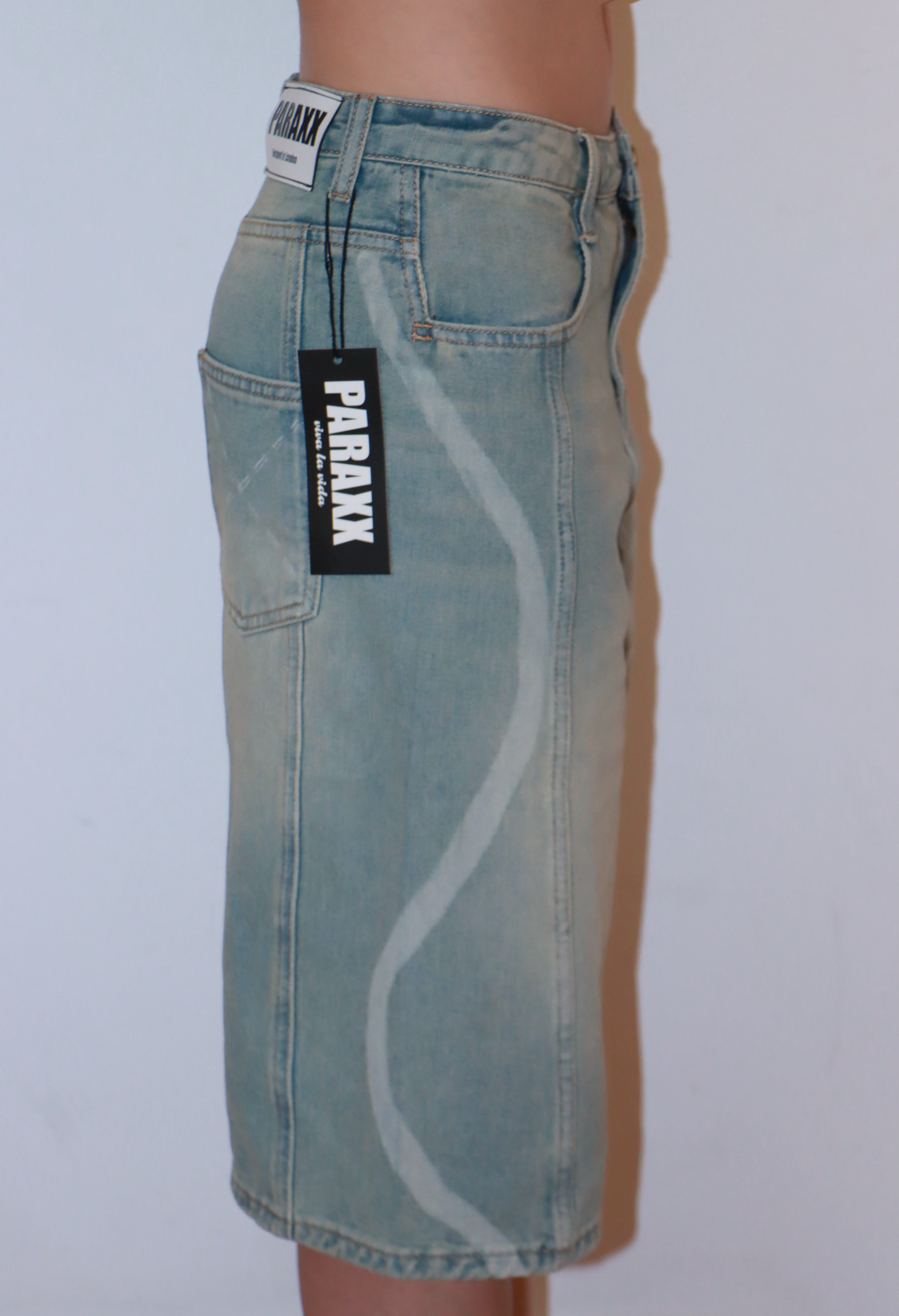 Ocean Wave Edge Washed Denim Jorts